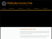 Tablet Screenshot of chillicothecountryclub.com